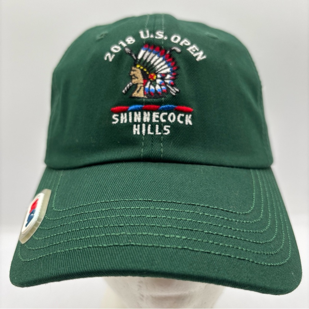 USGA 2018 U.S. Open Shinnecock Hills Green Adjustable Golf Hat OSFM Classic Prep